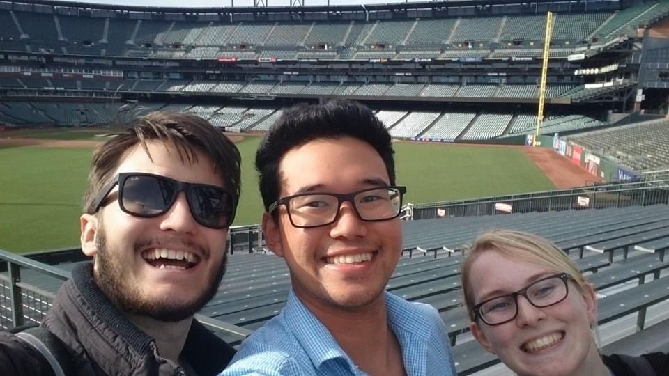 Three of us at AT&T Park